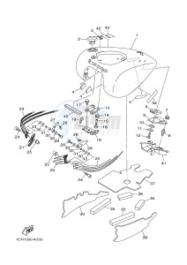 XV1900A MIDNIGHT STAR (1CR5) drawing FUEL TANK