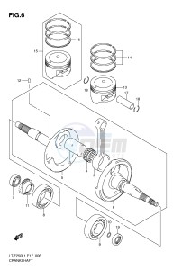 LT-F250 (E17) drawing CRANKSHAFT