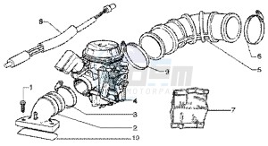 Liberty 50 4t drawing Carburettor