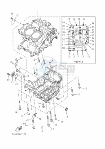 TRACER 700 MTT690-U (B5T1) drawing CRANKCASE