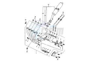 FZS 1000 drawing EXHAUST SYSTEM