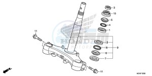 SH125DSE SH125DS UK - (E) drawing STEERING STEM