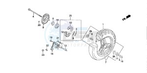 SA50 drawing FRONT WHEEL