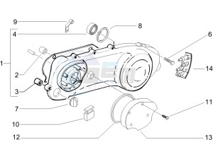 Typhoon 50 serie speciale drawing Crankcase cover - Crankcase cooling