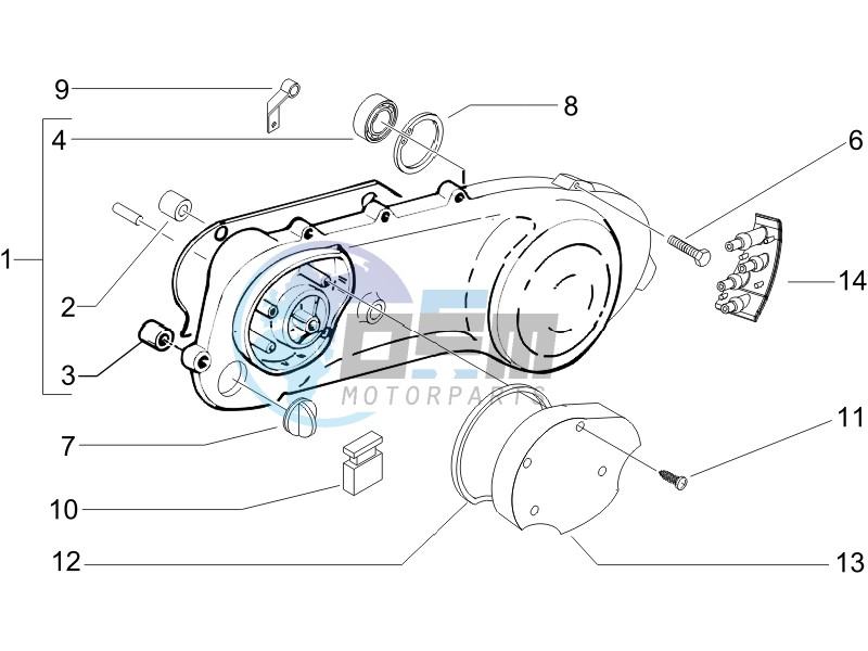 Crankcase cover - Crankcase cooling