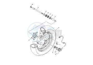 YP MAJESTY 400 drawing FRONT WHEEL MY05