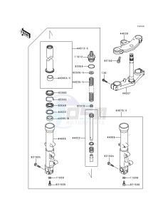 ZX 600 F [NINJA ZX-6R] (F1-F3) [NINJA ZX-6R] drawing FRONT FORK