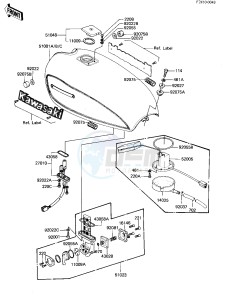 KZ 1000 M [CSR] (M1-M2) [CSR] drawing FUEL TANK