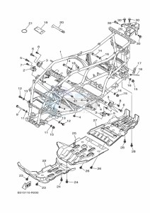 YFM700FWAD GRIZZLY 700 EPS (BDE4) drawing FRAME