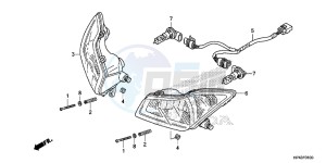 TRX420FED TRX420 Europe Direct - (ED) drawing HEADLIGHT