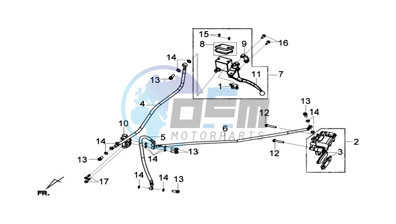 REAR BRAKE CALIPER / BRAKE MOUNT