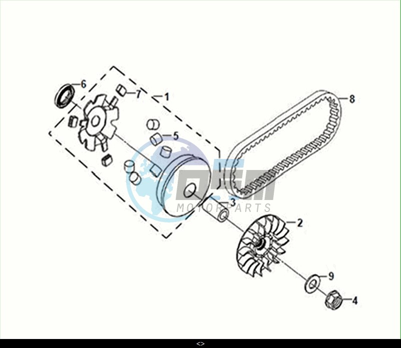 MOVABLE DRIVE FACE ASSY