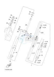 YPR125RA XMAX 125 ABS EVOLIS 125 ABS (2DMH 2DMH) drawing STEERING