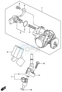 GSX-R125 drawing THROTTLE BODY