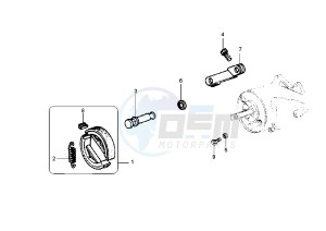 Fly 4T 50 drawing Rear brake shoes