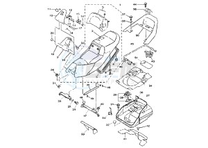 YP MAJESTY DX 250 drawing SEAT