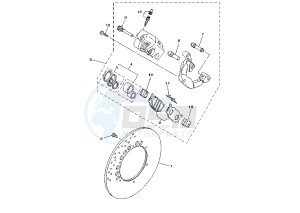 XVS DRAG STAR 650 drawing FRONT BRAKE CALIPER MY00