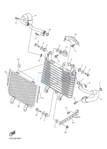 YZF-R1M 998 R5 (2KSF) drawing OIL COOLER