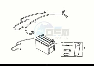 FIDDLE IV 125 (XG12W1-IT) (M0) drawing BATTERY - TOOL BOX