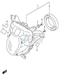 GSX-R1000 ARZ drawing HEADLAMP (GSX-R1000AL8 E21)