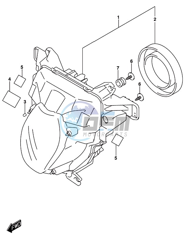 HEADLAMP (GSX-R1000AL8 E21)