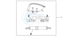 CBR1000RA9 Korea - (KO / ABS) drawing REAR SEAT BAG