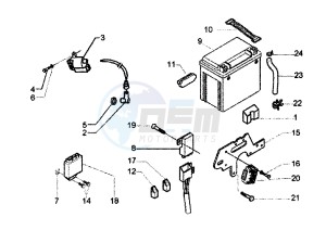 X9 EVOLUTION 250 drawing Battery