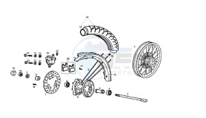 SENDA SM X-RACE - 50 CC VTHSR2A1A drawing FRONT WHEEL