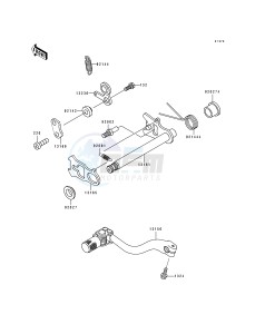 KX 500 E [KX500] (E9) [KX500] drawing GEAR CHANGE MECHANISM