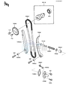 KLT 110 A [KLT110] (A1-A2) [KLT110] drawing CAMSHAFT_CHAIN_TENSIONER -- KLT110-A1_A2- -