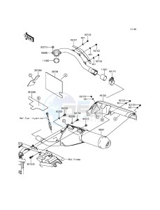 KLX250 KLX250SGF XX (EU ME A(FRICA) drawing Muffler(s)