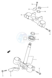 RM250 (E3-E28) drawing STEERING STEM (MODEL X Y)