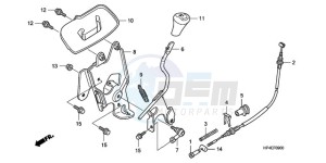 TRX420FPM9 U / 4WD drawing SELECT LEVER