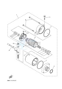 YXE700E YXE70WPHH (2MBG) drawing STARTING MOTOR