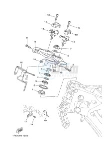 MT09A MT-09 ABS 900 (2DR7 2DR8) drawing STEERING