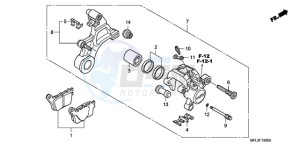 CBR1000RA9 Europe Direct - (ED / ABS MME) drawing REAR BRAKE CALIPER