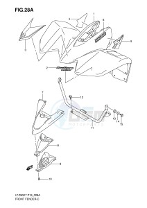 LT-Z90 (P19) drawing FRONT FENDER (MODEL K8)