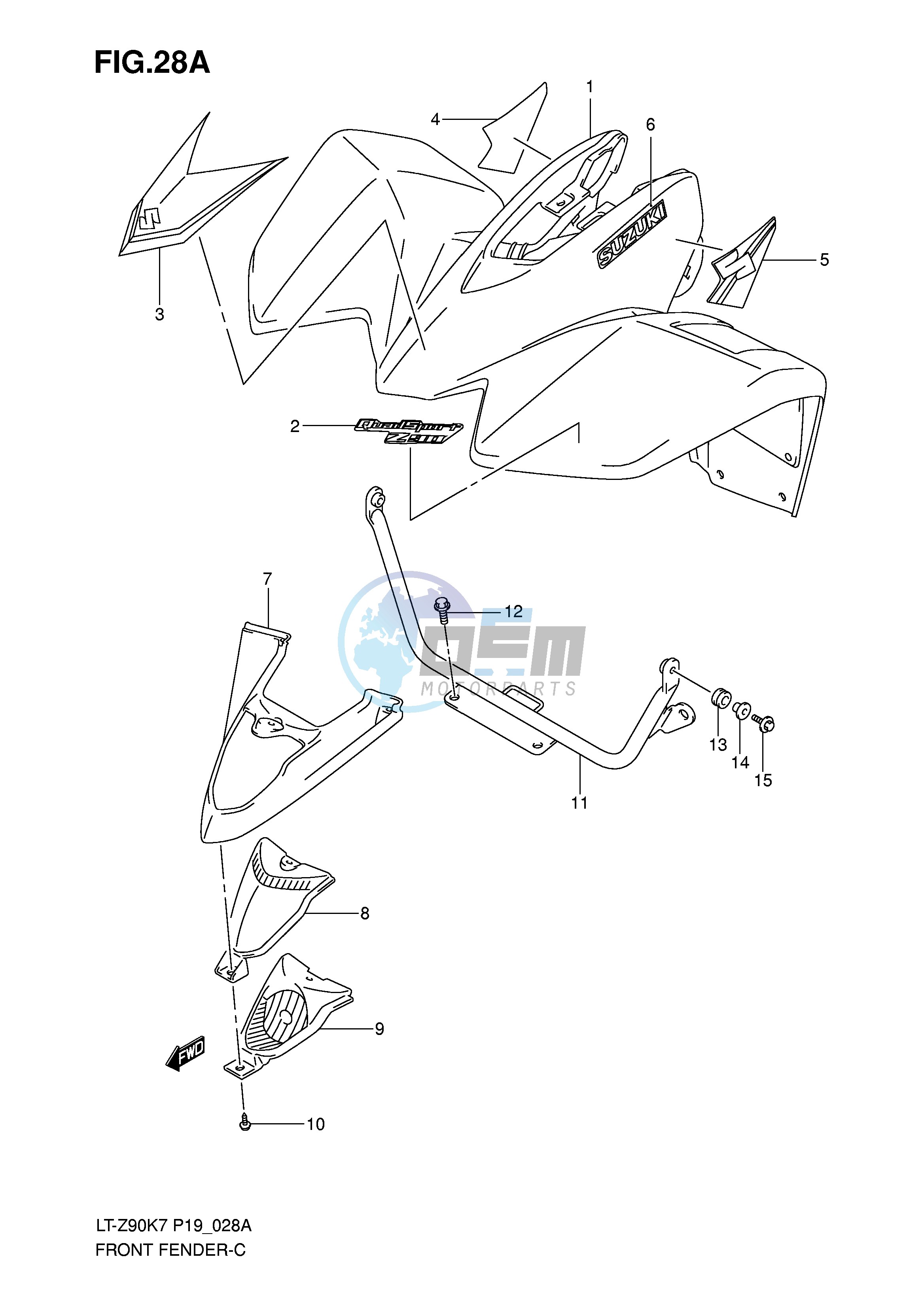 FRONT FENDER (MODEL K8)