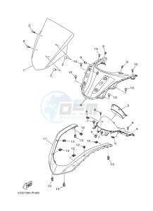 GPD125A GPD125-A NMAX125 (2DS6) drawing WINDSHIELD