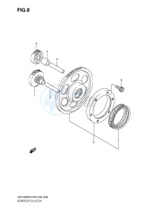 VS1400 (E3-E28) INTRUDER drawing STARTER CLUTCH