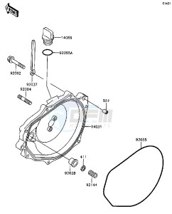 JL 650 A [SC] (A1-A5) [SC] drawing ENGINE COVER-- S- -