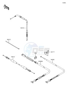 BRUTE FORCE 750 4x4i EPS KVF750HJF EU drawing Cables