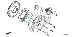 CB1100AD CB1100 ABS UK - (E) drawing STARTING CLUTCH