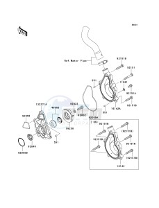 ER 650 A [ER-6N (AUSTRALIAN] (A6F-A8F) A8F drawing WATER PUMP