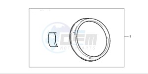 CB600F HORNET drawing METER RING