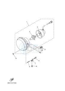 YXM700E YXM700PE VIKING EPS (1XP3) drawing HEADLIGHT