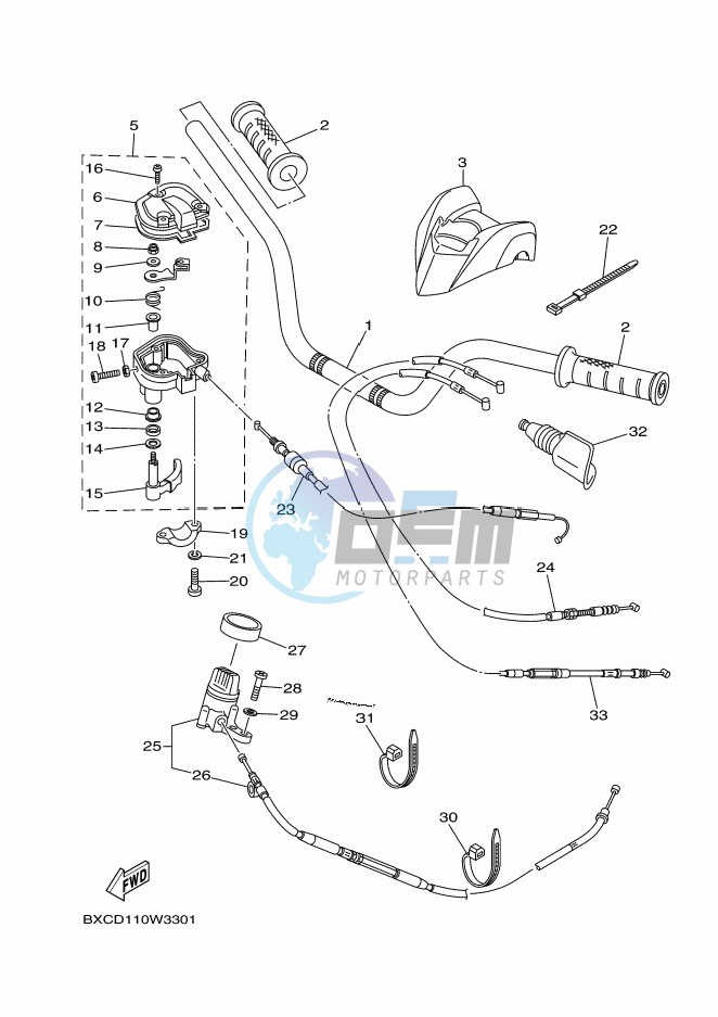 STEERING HANDLE & CABLE