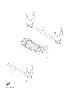 XVS950CR XV950R XV950 R-SPEC (B33A) drawing SHIFT CAM & FORK