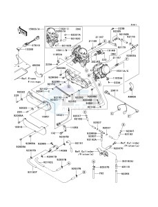 KVF 750 B (BRUTE FORCE 750 4X4I) (B6F-B7FA) B6F drawing CARBURETOR -- B6F- -