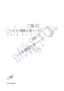 YP400RA X-MAX 400 ABS X-MAX (1SDA 1SDA 1SDA 1SDA) drawing VALVE